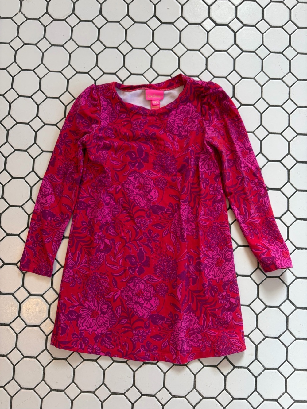Lilly Pulitzer Girl S 4-5 Secret Hideaway MINI JANSEN DRESS Puff Sleeves